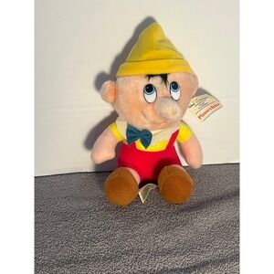 Disney Pinocchio Hat Red Overalls Blue Bow Walt Disney‎ Productions
